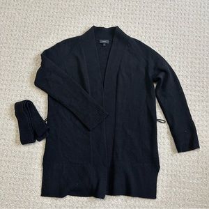 Theory cashmere black cardigan M